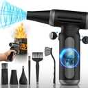 Electric Compressed Air Duster - 33,0000 RPM Rechargeable Cordless Turbo Blower, Portable Air Blower Gun for Cars, PC, Keyboard, Home & Outdoor Dust Cleaning (Replaces Compressed Air Cans)