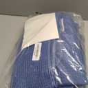 POLYTE 430 GSM Microfiber Quick Dry Lint Free Oversize Bath Towel Set, 6 Piece (Waffle Weave) (Royal Blue)