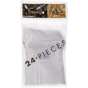 Maryland Plastics Plastic Sovereign Bag | Clear | Pack of 24 Forks