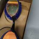 ARENA Unisex Adult Air-Speed Anti-Fog Racing Swim Goggles for Men and Women Air Seals Technology for Superior Comfort (Yellow Copper/Blue)