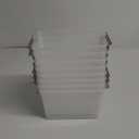 Citylife 8 Packs 6 QT Plastic Storage Bins with Latching Lids Clear Storage Box with handle Stackable Storage Containers for Organizing Snacks, Crafts, Toys, Tools