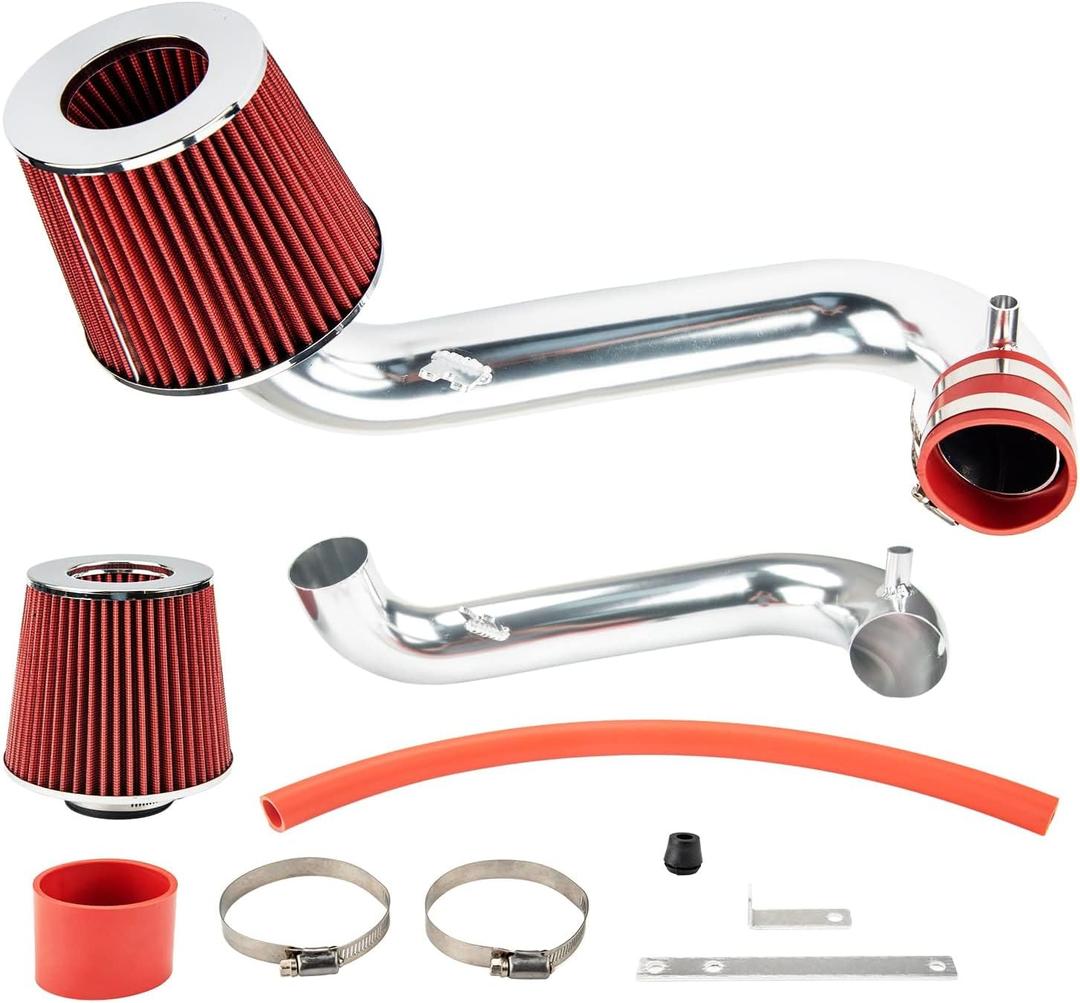 Cold Air Intake Kit for 2001-2005 CIVIC DX/LX/EX/GX/VP 1.7L L4, Upgraded Air Intake System Kit - Red
