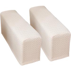 Sofa Arm Covers Recliner Couch Armrest Covers Chair Arm Covers Protectors (Texture-Pinkish Beige, Medium (Set of 2))