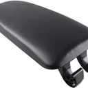 Car Leather Armrest Center Console Armrest Cover Lid Compitable with Audi A4 B6 B7 2002-2007 Black (3cm)