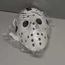 CASA CLAUSI Mask Cosplay Halloween Costume Mask Prop Horror Hockey Pure White