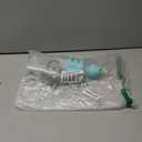 Dr. Brown's Milestones Narrow Sippy Straw Bottle, Spill-Proof with 100% Silicone Handles and Weighted Straw, 8 oz/250 mL, Gray/Green, 6m+