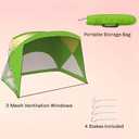 Beach Tent - Sun Shelter for Shade with UV Protection and Water-Resistant Coating for Sports Events and More with Carry Bag by Wakeman Outdoors, X-large