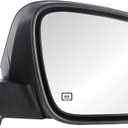 KUIPERAUTO Power Door Mirror Passenger Side Compatible with 2014-2019 Toyota Highlander TO1321317 Power Adjustment Heated Glass Manual Folding Mirror w/Turn Signal Right Replacement/6pin