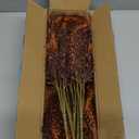 TURNMEON 10 Bundles Artificial Fall Flowers for Outdoors Fall Decorations, UV Resistant Artificial Lavender Plastic Flowers Faux Fall Plants Fake Mums Autumn Thanksgiving Decor Porch Home Gardens (Orange)