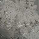 36 Pieces 3 Size Christmas Glitter Poinsettia Artificial Wedding Flowers Christmas Flowers Decoration Ornaments for Christmas Tree New Year Home Outdoor Decoration (White)