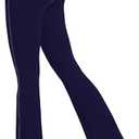 Sunzel Flare Leggings for Women High Waist Workout Leggings with Pockets Tummy Control Wide Leg Flared Yoga Pants (Blue)