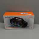 BassBloom Roar 1 Portable Bluetooth Speaker,60W Powerful Sound with Deep Bass,IPX6 Waterproof,24H Playtime,Bluetooth 5.4,RGB Party Lights,Wireless Stereo Pairing,Travel Outdoor for Camping and Beach