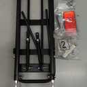 Bike Rear Rack Aluminum: Fits Most 26-29" No Disc Brake & Some Disc Brake Bikes (See The Image Gallery to Check Compatibility), 60lbs Capacity Bike Cargo Rack, Assembly, Black 