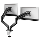 ErGear Dual Monitor Stand up to 33 inches Screen, Load-Bearing Max 22 lbs Each Arm, Adjustable Dual Monitor Mount, Sturdy Steel vesa Monitor Mount with Stable VESA 75x75 100x100mm