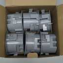Togalonn 4" Old Work Ceiling Box, 18 CU. in. Round Electrical Box, PVC, UL Listed, 6 Pack