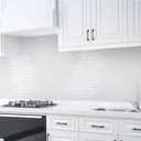Art3d 10-Sheet Peel and Stick Backsplash Tile for Kitchen - 1212 Stick on Wall Tile for Kitchen Bathroom Countertop Living Room, White Washed