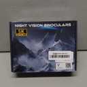 Night Vision Goggles, Night Vision Binoculars for Adults, 5000mAh Rechargeable Infrared Binoculars with 3'' Large Screen, 10X Digital Zoom External Flashlight for Camping