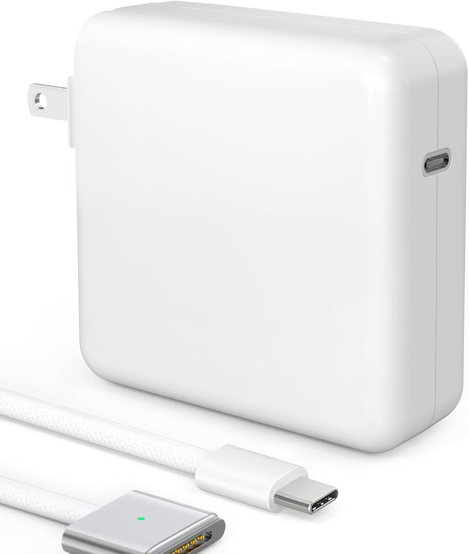 Charger for MacBook Air 13/15" (M1-M3, 2021-2025) & MacBook Pro 14" (M1-M4)70W Type C Power Adapter Includes 6.6FT C to Magnetic 3 Cable LED, Powerful Connection Between 20021-2025 (Original Quality)