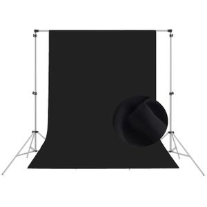 8FTX10FT Black Backdrop Background for Photography, High Density Photo Backdrop Curtain, Perfect Black Screen Backdrops for Photoshoot Portraits Party Video Studio