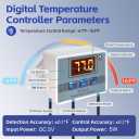 WHTech 120mm USB Fan with Temperature Controller & LED Voltage Display Speed Controller, 5V DC 120mm x 25mm, for Receiver DVR PlayStation Xbox Computer Cabinet Cooling