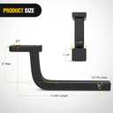 Nilight Trailer Hitch Ball Mount with 1/2" Hitch Pin Clip Fits 1-1/4 Inch Receiver 3,500 lbs 3/4 Inch Hole 5 Inch Rise,