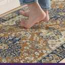 DEXI Kitchen Mats for Floor Cushioned, 23x35 Wide Runner Rug Non Slip, Waterproof Soft Comfort Standing Padded Anti Fatigue Decorative, Brown Beige