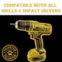 Yellow Paw 1 Inch Drill Bit for Metal - Industrial Grade M35 Cobalt Titanium Aluminum Nitrite - 1" Diameter & Total Length of 6" with Working Length of 3" Easily Drill Into Metal, Steel, & Aluminum