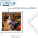 KTKDE 12x12 Picture Frame Set of 3, White Wooden frames, Wall Hanging Display, Best Square Photo Frame Studio Gallery for Photos, Posters & Art Prints, 12X12in -3Pack