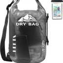 HEETA Dry Bag Waterproof for Women Men, 20L Roll Top Lightweight Dry Storage Bag Backpack with Phone Case for Travel Swimming Boating Kayaking Paddle Board Camping Beach Accessories