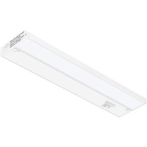 GETINLIGHT 18-inch 3 Color Levels LED Under Cabinet Lighting, Hardwired or Plugged-in, Selectable White 2700K/3000K/4000K, Dimmable, White Finished, IN-0210-2