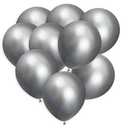 Silver Balloons 100 Pack, 12 Inch Metallic Silver Balloons For Birthdays, Weddings, Baby Showers, Holidays
