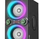 TPyesss Bluetooth Speakers, 80W(Peak) Wireless TWS Portable Bluetooth Speaker, Beat-Driven Lights, 100dB Loud Stereo Speaker with BassUp, Speakers with Subwoofer for Outdoor, Party, Camping