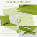 Outdoor Seat Cushion Set 22 L 24 W 5 H Inch Waterproof & Fade Resistant Patio Furniture Cushions with Removable Cover with Handle and Straps for Sofa Chairs, Chairs, Grass Green