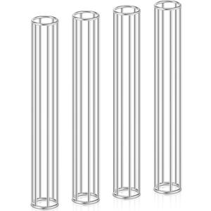 Zonon 4 Pcs Finger Tube Gauze Surgitube Metal Applicator Cage Bandage Tubular Tool Kit for Toes Fingers Homes Offices Hospital, Measure Your Finger Width Beforehand(1.18 x 7.5 Inch)