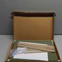 25 Blue Summit Supplies Legal Size Hanging File Folders - Expandable Hanging File Folders with 1" Expansion, Standard Green, Durable 12pt Paper, Includes 25 Plastic Tabs and Inserts