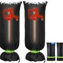 Bonviee 2-Pack Outdoor Faucet Covers For Winter- 35H X 15W- Insulated With Thick Cotton Waterproof Oxford Fabric and Reflective Strip for Freeze Protection Outdoor Faucets Hose Bibs