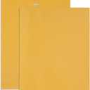 Blue Summit 10x15 Envelopes, Clasp Envelopes 10 x 15, Thick 28lb Kraft Paper Exta Large Envelope, Clasp with Gummed Seal, Works with Legal Papers and Large Documents, 100 Envelopes (Brown)