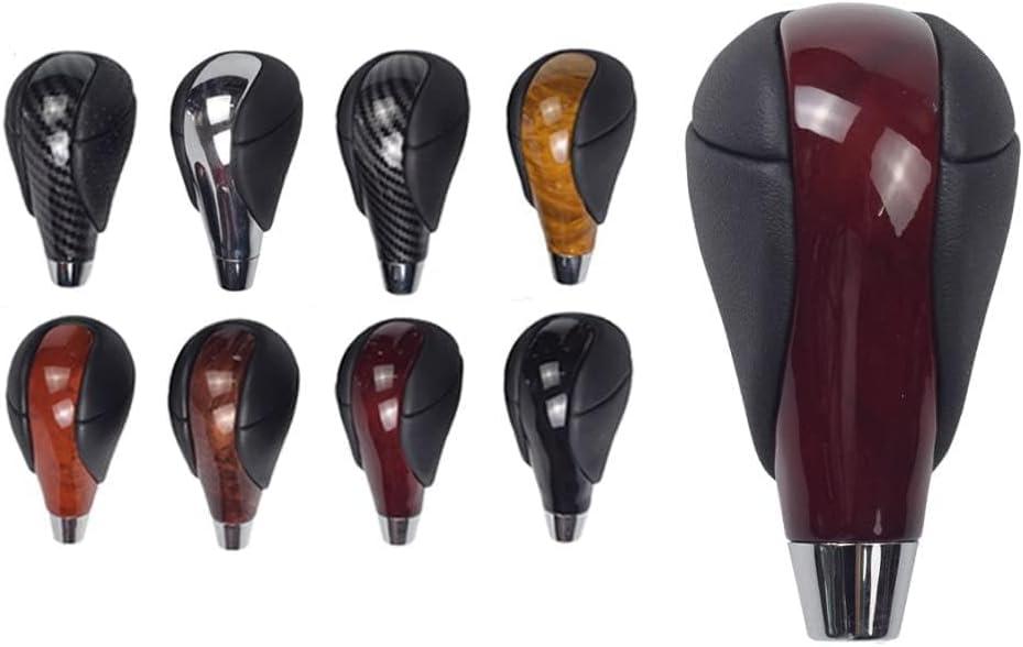 Automatic Leather with Walnut Wood Gear Shift Knob for Lexus ES300h ES350 GS350 GS450h IS350 LS460 LS600h RX350 RX450h  (Brown Wood)