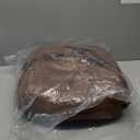 YOUFI Leather Seat Cushion Extra-Thick Booster for Office Chair to Rise Height - Full Filling for Support - with Breathable Cover, Handle and Buckle - Relieves Back Pain  18"x16"x6" (Brown)