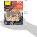 EBC Brakes FA442/4HH Disc Brake Pad Set, red