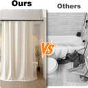 Double Shower Curtain Rod 27-62 Inches Wall Mounted Double Shower Curtain Rod Adjustable Curtain Rod for Bathroom Laundry Room Room Divider Kitchen, Black