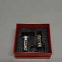 LASFIT BEAM H7 Light Bulbs, 2025 Upgrade Super Bright 6000K Cool White Fog Light Bulbs, No Adapter Required, Real 1:1 Mini Size with Cooling Fan, Plug and Play Non-Polarity, Pack of 2