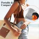 Extra Large Body Makeup Brush for Self Tanner, 74MM Large Foundation Brushes for Body Bronzers Blend Self Tanning Applicator, Self Tanner Brush with Drawstring Bag (Black)