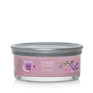Yankee Candle Wild Orchid Scented, Signature 12oz Medium Tumbler 5-Wick Candle, Over 16 Hours of Burn Time