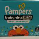 Pampers Diapers - Baby Dry - Size 5, 132 Count, Absorbent Disposable Infant Diaper 