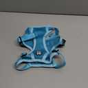 PoyPet Reflective Soft Breathable Mesh Dog Harness No Choke Double Padded Vest Adjustable(Light Blue,XS)
