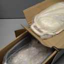 Oval Enameled Cast Iron Dutch Oven with Lid - 3.6QT Sourdough Bread Pans for Baking (Cream White)