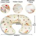 x-vesolje Nursing Pillow, Breastfeeding Pillow with Removable Cover, Ergonomic Breast Feeding Pillow, Baby Feeding Support Pillow for Mom Easier Breastfeeding- Original Size/Bunny