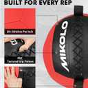 Mikolo Medicine Ball, Wall Ball,Soft Medicine Ball Set,Slam Ball for Core Training, Strength Workouts -Multi-Weight 10lbs 20lbs Exercise Balls for Home Gym, Functional Fitness (15LB)