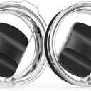 10 oz Tumbler Lid, Replacement Lids Compatible for YETI 6 oz Espresso Mugs, 8 oz Stackable Cup and 10 oz Tumbler, Travel Spill Proof Cup Covers with Magnetic Slider Switch, BPA Free (Small)